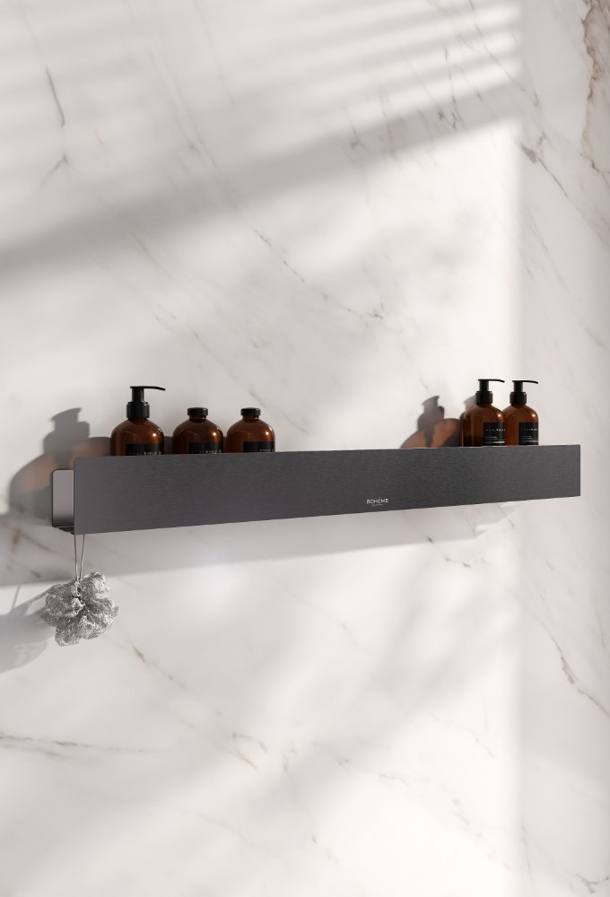 Полка подвесная 90см GUN METAL