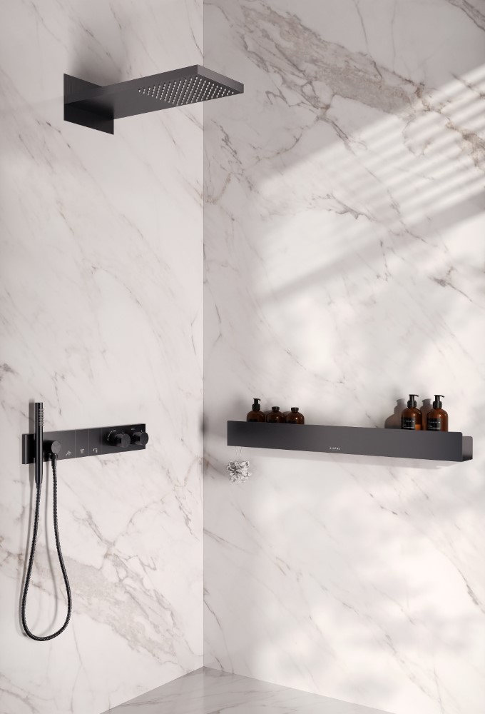 Полка подвесная 90см GUN METAL