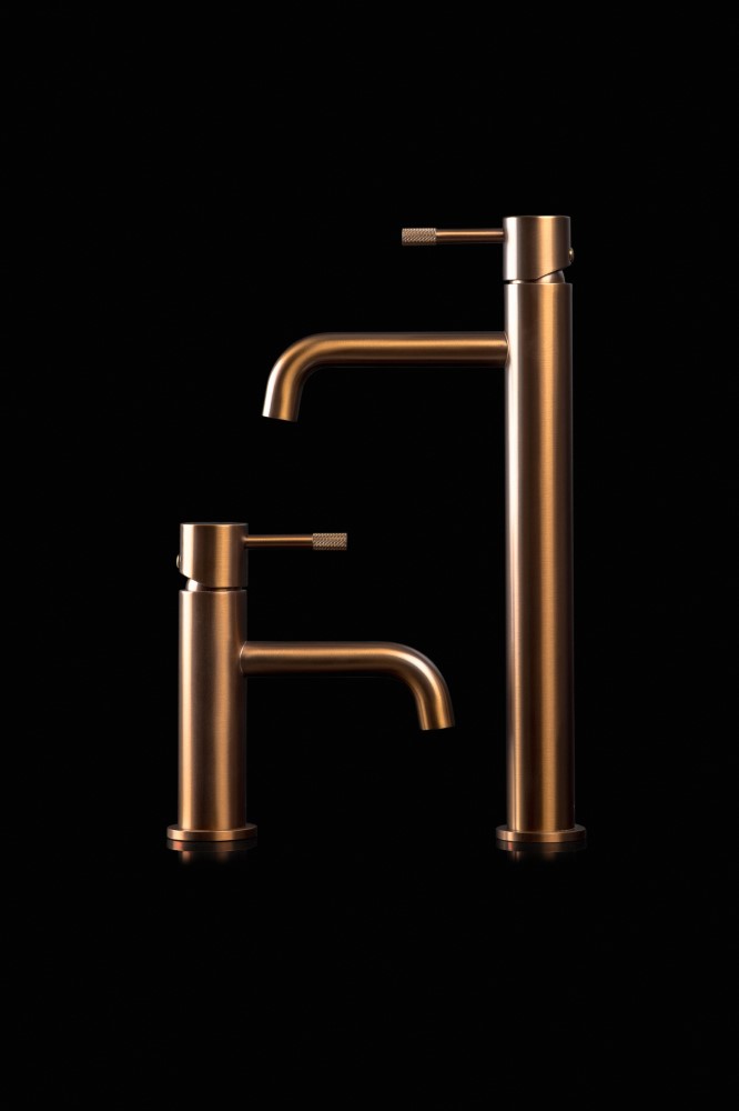 Смеситель для умывальника высокий, Uno Brushed Bronze