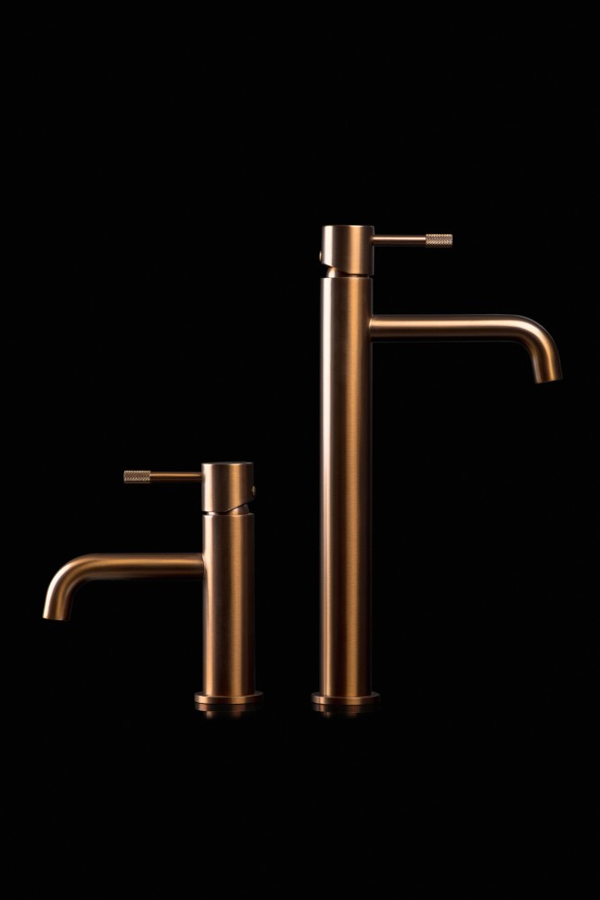 Смеситель для умывальника высокий, Uno Brushed Bronze